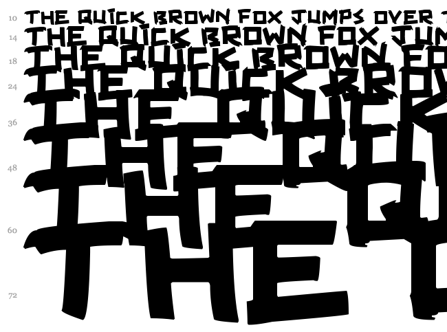 Taped Up Tight font waterfall